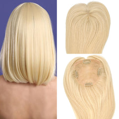 High Quality Human Hair Topper  5'' * 5'' Mono Pieces