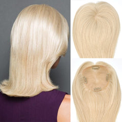 High Quality Human Hair Topper  5'' * 5'' Mono Pieces