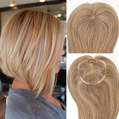 High Quality Human Hair Topper  5'' * 5'' Mono Pieces