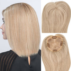 High Quality Human Hair Topper  5'' * 5'' Mono Pieces
