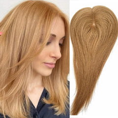 High Quality Human Hair Topper  5'' * 5'' Mono Pieces