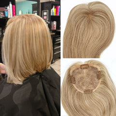 High Quality Human Hair Topper  5'' * 5'' Mono Pieces