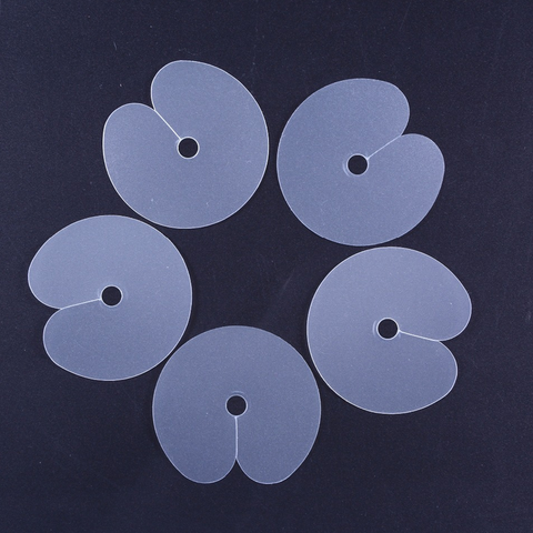 Round plastic hair extension heat fusion protector shield