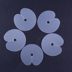Round plastic hair extension heat fusion protector shield