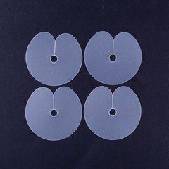 Round plastic hair extension heat fusion protector shield