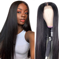 13*6 #1B Lace Frontal Wig