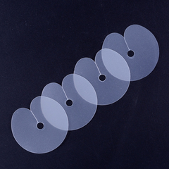 Round plastic hair extension heat fusion protector shield